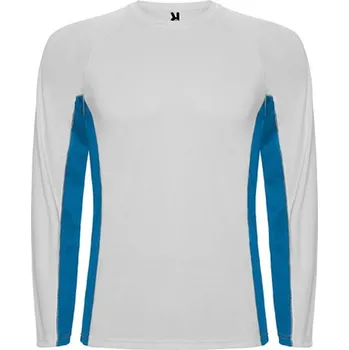 Pánská móda ROLY Tričko Shanghai, dlouhý rukáv, pánské, funkční E6670-0105-M M Bílá/modrá