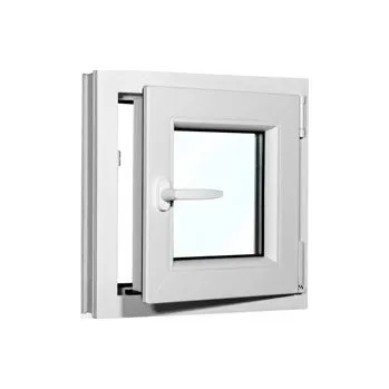 Okno Plastové okno 50x50 cm (500x500 mm) | Bílé | Otevíravé i sklopné | Pravé | 6 komor | 80 mm