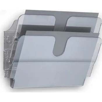 Držáky na prospekty Durable Flexiplus - 2 / A4 čirý / na šířku