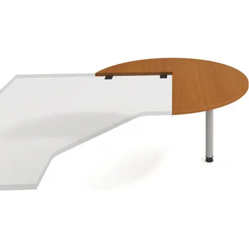 Psací stůl HOBIS přídavný stůl Gate GP 22 P N pravý napříč ø 120 cm