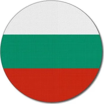 Vlajka Pelisport Bulharská vlajka kulatá ø 45 mm