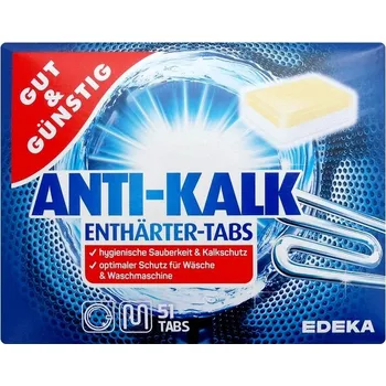 Změkčovač vody Gut & Günstig Anti-Kalk odvápňovač do praček 51 ks