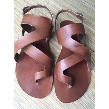 Dámské sandále Jenon leather Barefoot Sandály Gladiator Koňak Velikost: 44