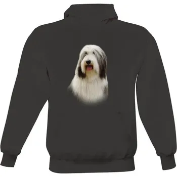 Pánská mikina Pánská mikina s kapucí s potiskem Bearded kolie pánské
