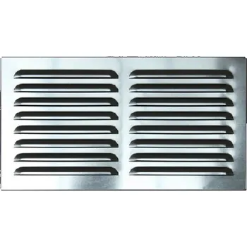 Větrací mřížka Větrací mřížka se síťovinou nerez 340x190 mm