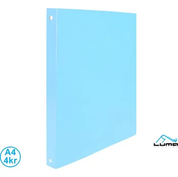 Pořadač A4 kroužkový Pastel - 4 - kroužek / modrá / Extra pevné