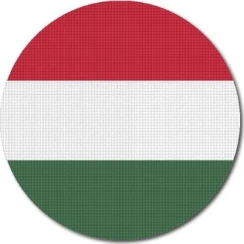 Vlajka Pelisport Maďarská vlajka kulatá tisk ø 45 mm
