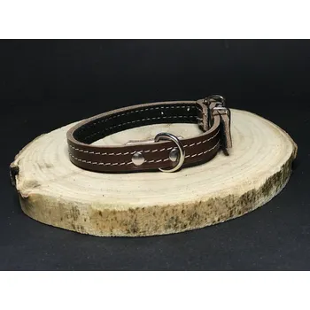 Obojek pro psa Palkar obojek z kůže hlazenice pro psy 35 cm x 14 mm hnědý (Palkar obojek z kůže hlazenice pro psy 35 cm x 14 mm hnědý)
