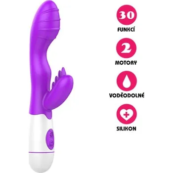 Vibrátor VšeNaSex.cz Silikonový vibrátor Narcissus fialový