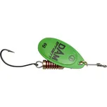 Dam Třpytka Effzett Spinner With Single Hooks Sinking Green - Velikost 3 Hmotnost 6 g