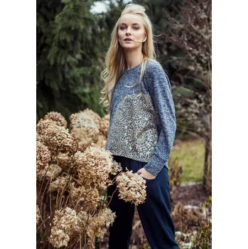 Souprava dámského spodního prádla Domácí komplet Key dlouhý LHS 895 Velikost: L, Vzor: 895