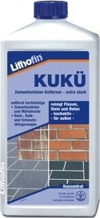 Lithofin KUKÜ 1l - odstraňovač cementových závojů, šmouh a výkvětů