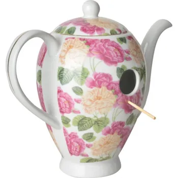 Hnízdní budka Budka pro ptáčky konvička růžovo-krémová