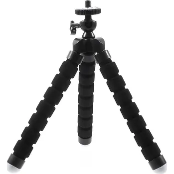 Selfie tyč Stativ / tripod pro Apple iPhone - standardní 1/4 závit - ohebné nohy - černý