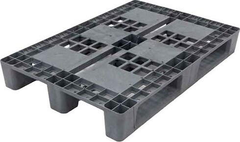 Plastová paleta typ EUR - monoblok - 1200 x 800 mm