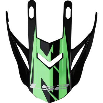 Helma na motorku LS2 Helmets LS2 MX437 EVO PEAK ROAR BLACK GREEN