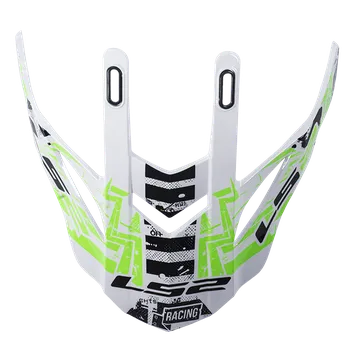 Helma na motorku LS2 Helmets LS2 MX437 PEAK GLITCH WHITE BLACK GREEN