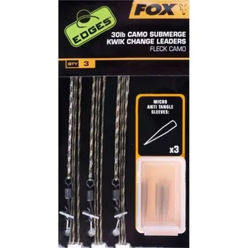 FOX 40 lb Camo Submerge Kwik Change Leaders - Fleck camo CAC710