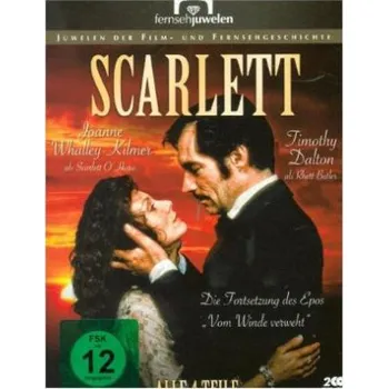 DVD film Scarlett (1-4), 2 DVD – John Erman,Timothy Dalton,John Gielgud,Michael Shannon,Melissa Leo,Esther Rolle,Joanne Whalley-Kilmer,Sean Bean,Julie Harris,Stephen Collins,Colm Meaney,Julie Harris,Paul Winfield,Ann-Ma (DE)