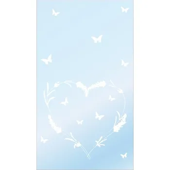 Dárková taška Sáček průhledný se srdíčkem 20x35 cm 13551