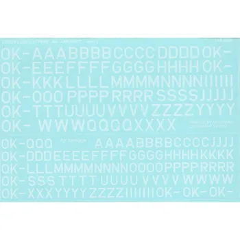 Plastikový model 1:48 Písmena na kluzáky (bílá)