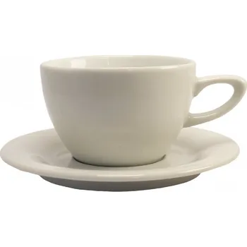 Karlovarský porcelán Šálek na latte Zdena 350 ml s podšálkem