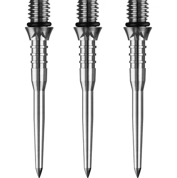 Příslušenství pro šipky Mission Kovové hroty - Titan Pro - Grooved - Silver - 34 mm
