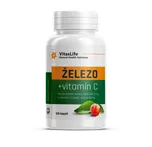 VitasLife Železo + Vitamín C 120 cps.