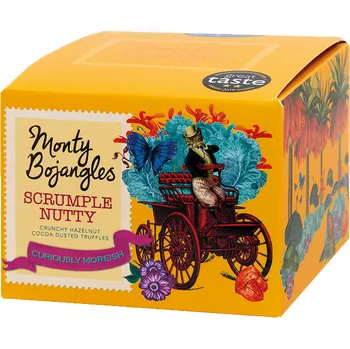 Čokoláda Monty Bojangles Čokoládové lanýže Lískový oříšek 100g