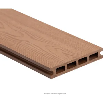 Terasové prkno Dřevoplastová deska - světlé dřevo 140x25x2900mm