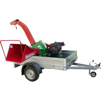 Drtič větví Štěpkovač se spalovacím motorem 23,5HP Piraňa na vozíku