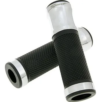 Chránič ruky pro motocykl TNT Gripy CNC sport černá, chrom 21412