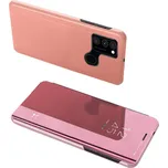 Beweare Clear View neoriginální pouzdro na Samsung Galaxy A12 / A12 5G - růžové