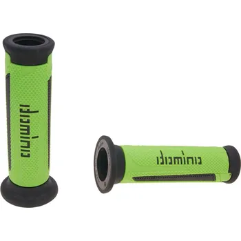 Chránič ruky pro motocykl Gripy Domino A350 on-road zeleno - černé, otevřené 37155