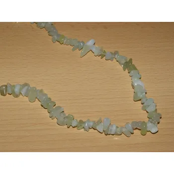 Drahý kámen Jadeit - Náhrdelník - tromlované kameny - kntr20