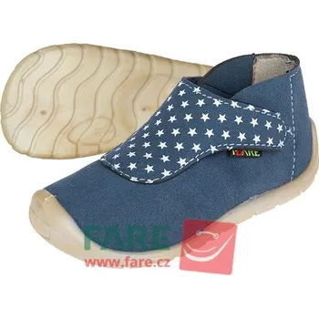 Dámská zdravotní obuv Fare bare celoroční Economic 5022201 modré, hvězdičky Velikost EU: 22, vnitřní délka: 144, vnitřní šířka: 62