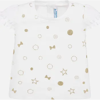 Dívčí tričko Mayoral Dívčí triko mayora 1057-56 bílé Rozměr: 68