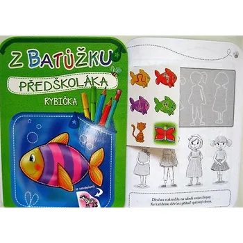omalovánky Omalovánky se samolepkami A4 Z BATŮŽKU RYBIČKA