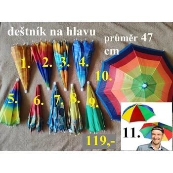 Deštník DEŠTNÍK NA HLAVU - 11