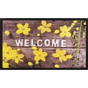 Rohožka Vnitřní čistící vstupní rohož FLOMA Image Welcome - 45 x 75 x 0,5 cm