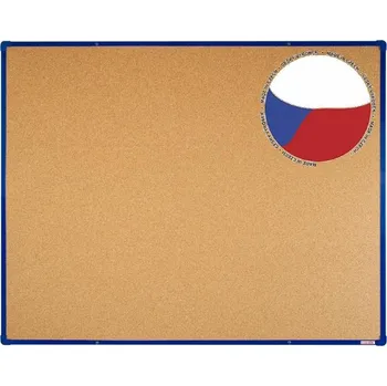 Kancelářský nábytek Korková nástěnka boardOK 150x120 - modrá