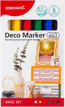 Monami Deco Marker XF 463 Basic set 0,7 mm 6 ks