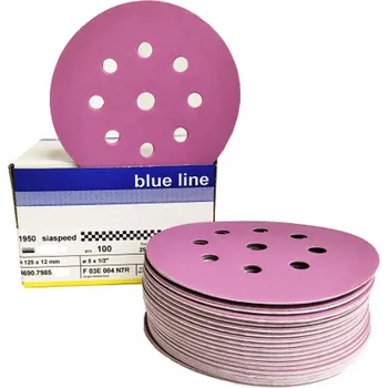 Brusný kotouč SIA Brusný kotouč 9 děr, d=125 mm, P120 Siaspeed 1950 - bal. 100 ks