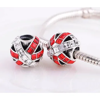 Souprava šperků Korálek AG 925/1000 Light Siam a Crystal Z 361