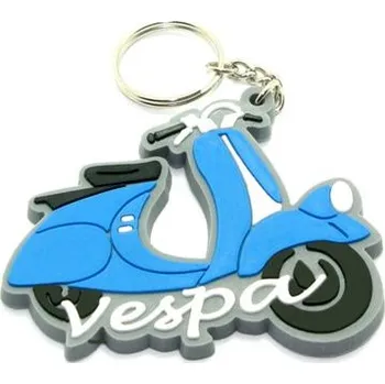 ST Přívěsek na klíče Vespa pogumovaná, modrá 95440200
