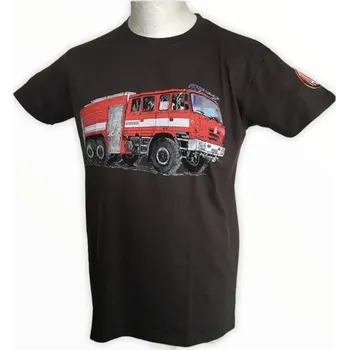 Pánské tričko Tatra tričko TATRA pánské T815 6x6 hasič šedé M