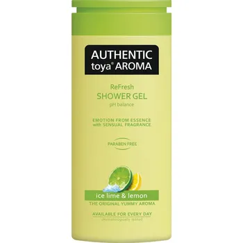 Sprchový gel Authentic Toya Aroma Ice Lime & Lemon aromatický sprchový gel 400 ml