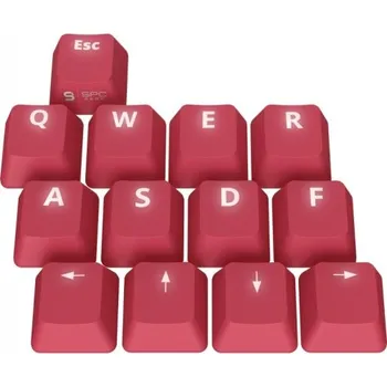 Klávesnice SPC Gear KC13 Crimson Double Shot PBT Keycaps US
