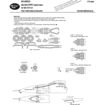 Plastikový model 1/72 Mask MiG-25PD EXPERT (ICM 72177)