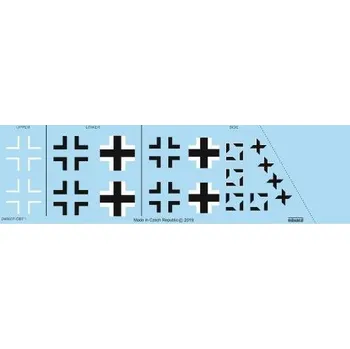 Plastikový model Decals 1/48 FW 190A-8 national insignia (EDU)